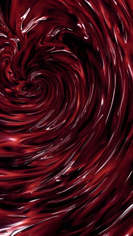shiny, swirling red liquid forms a captivating vortex, creating a dynamic and visually appealing abstract composition filled with energy and smooth, glossy textures