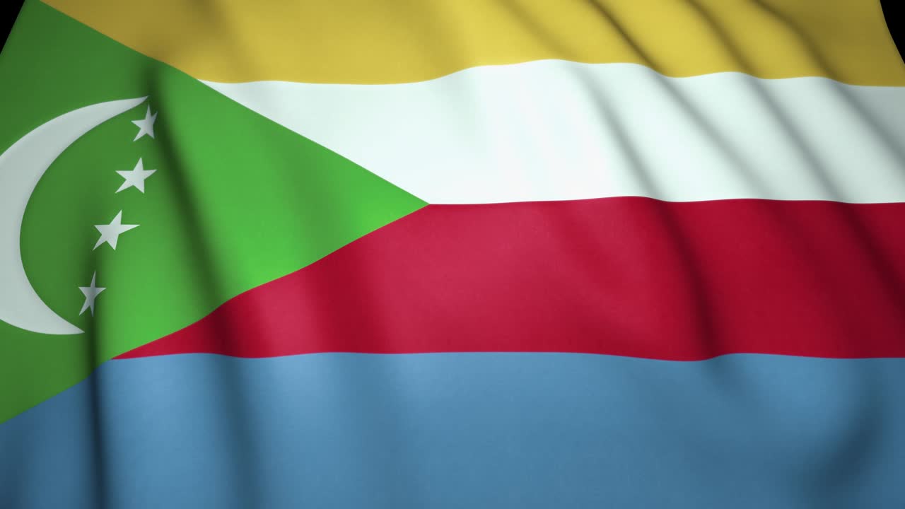 las comoras realistas en 4k, animación en bucle