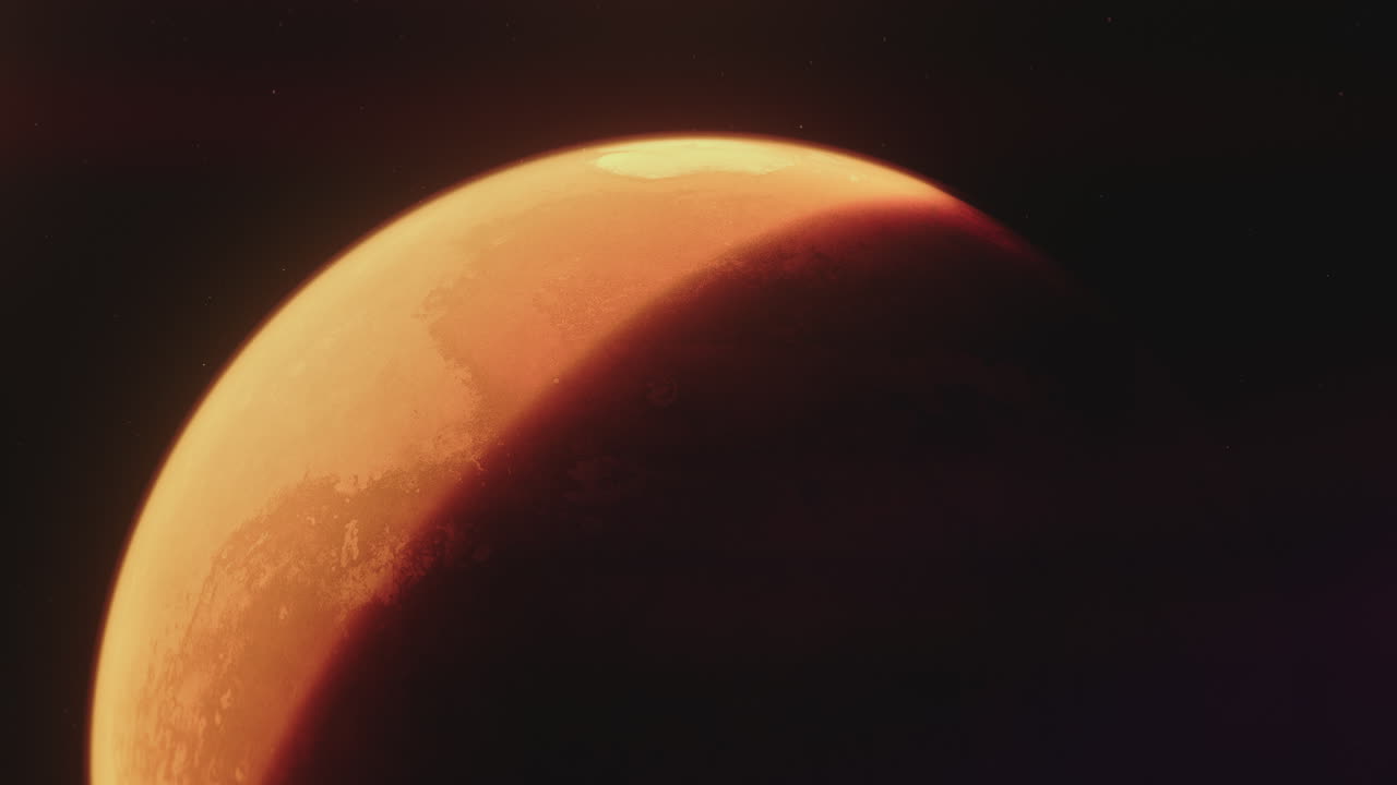 Planet Mars vieved from Space