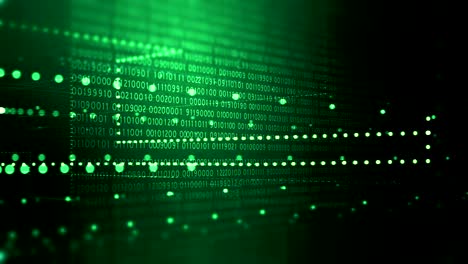 dati binari digitali trasmessi con animazione a circuito video ad alta velocità.
