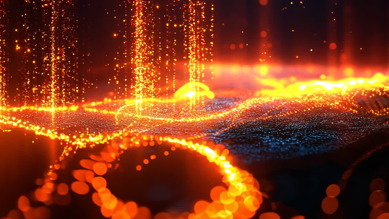 A bright orange and blue background with a dark blue foreground. The orange and blue colors are bright and vibrant, creating a sense of energy and excitement