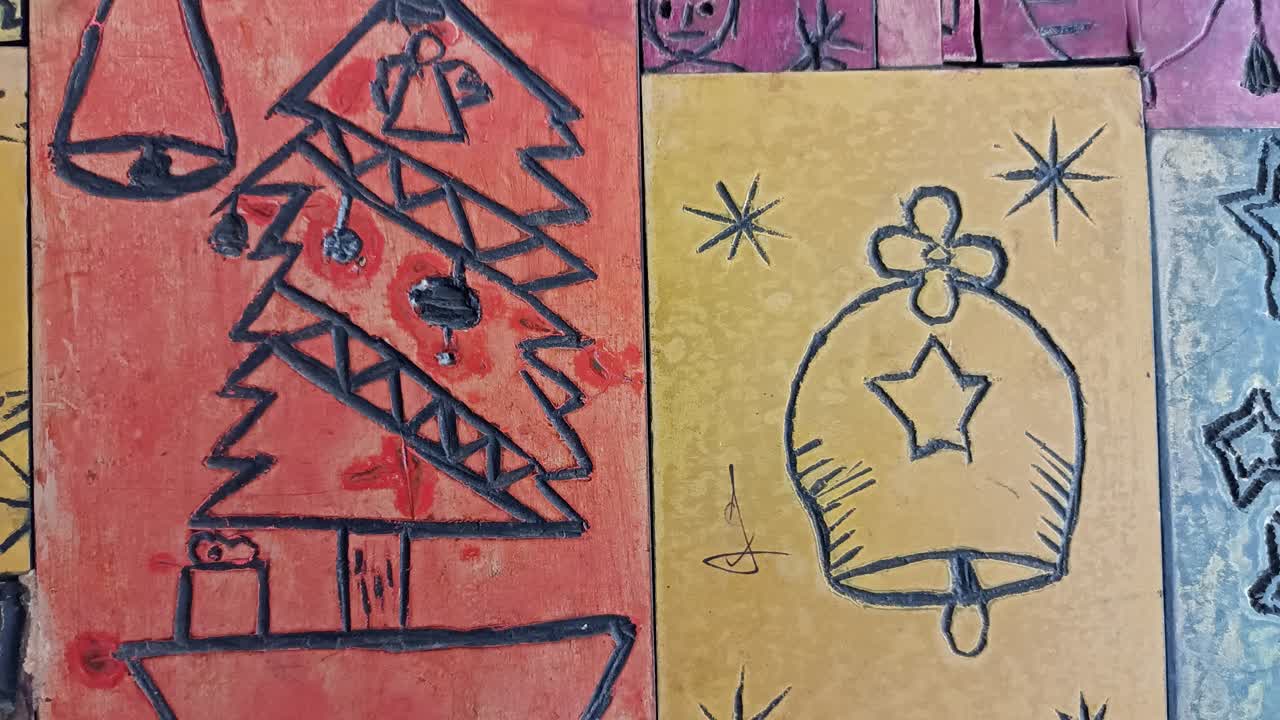 concepto de fondo creativo: navidad festiva y temporada navideña