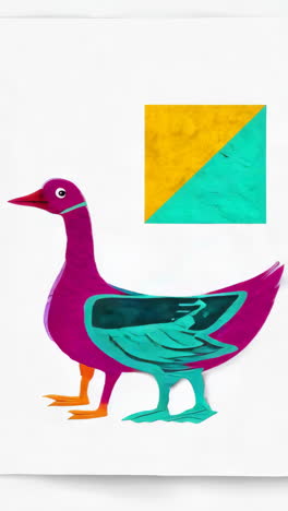 vibrant textured cartoon creature art