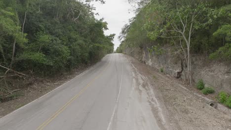 old road connecting la romana to higuey, dominican republic