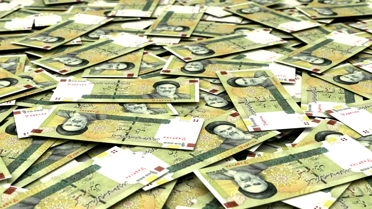 Stapel av Iranska Rial