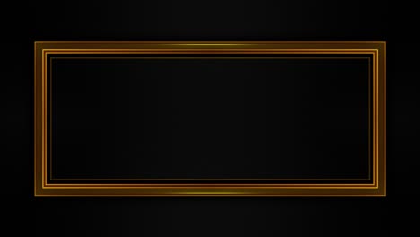gold framed black background