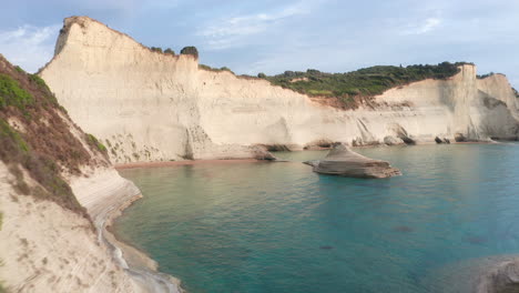 Drohnenaufnahmen-Vom-Kap-Drastis-Auf-Der-Insel-Korfu,-Griechenland