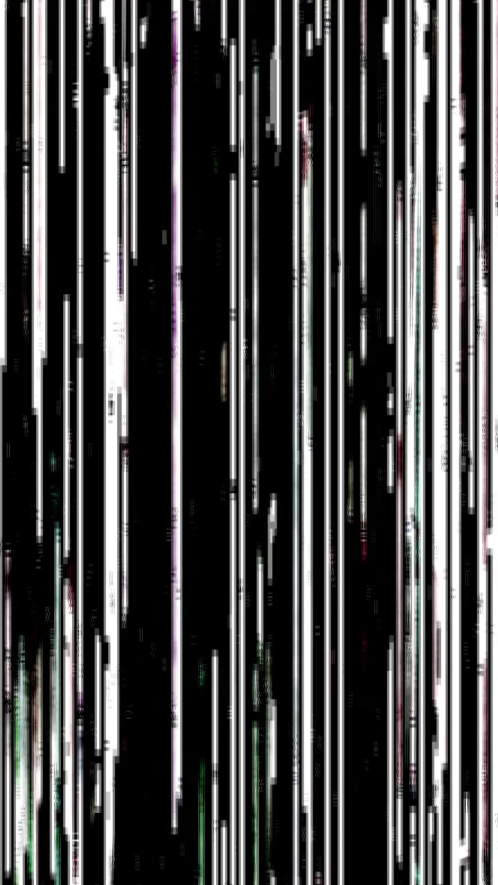 Digital Glitch and Static Noise Effect on Black Background
