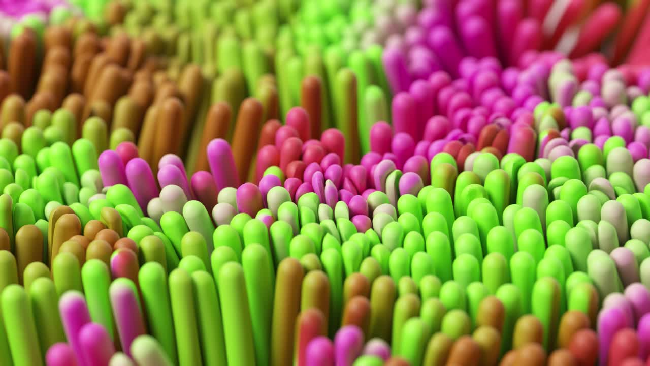 미세 조직의 다채로운 3d 렌더링