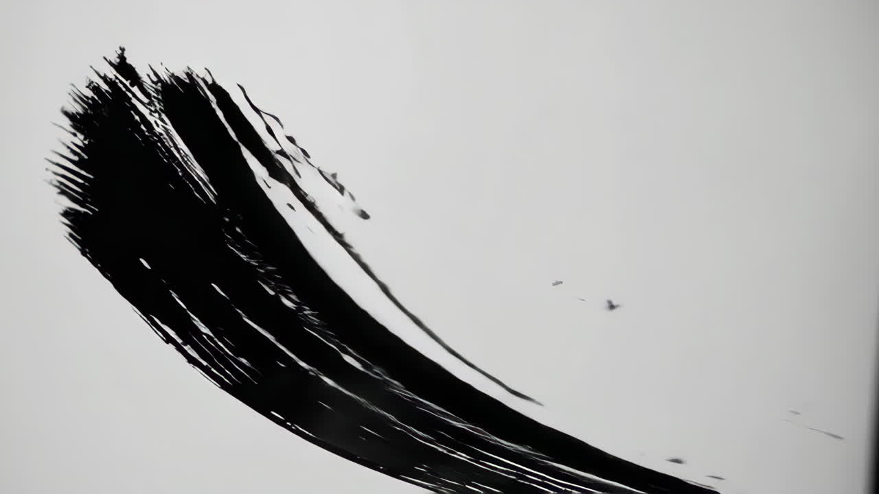 Abstract Ink Splashes and Brush Strokes