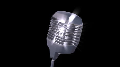micrófono en 3d