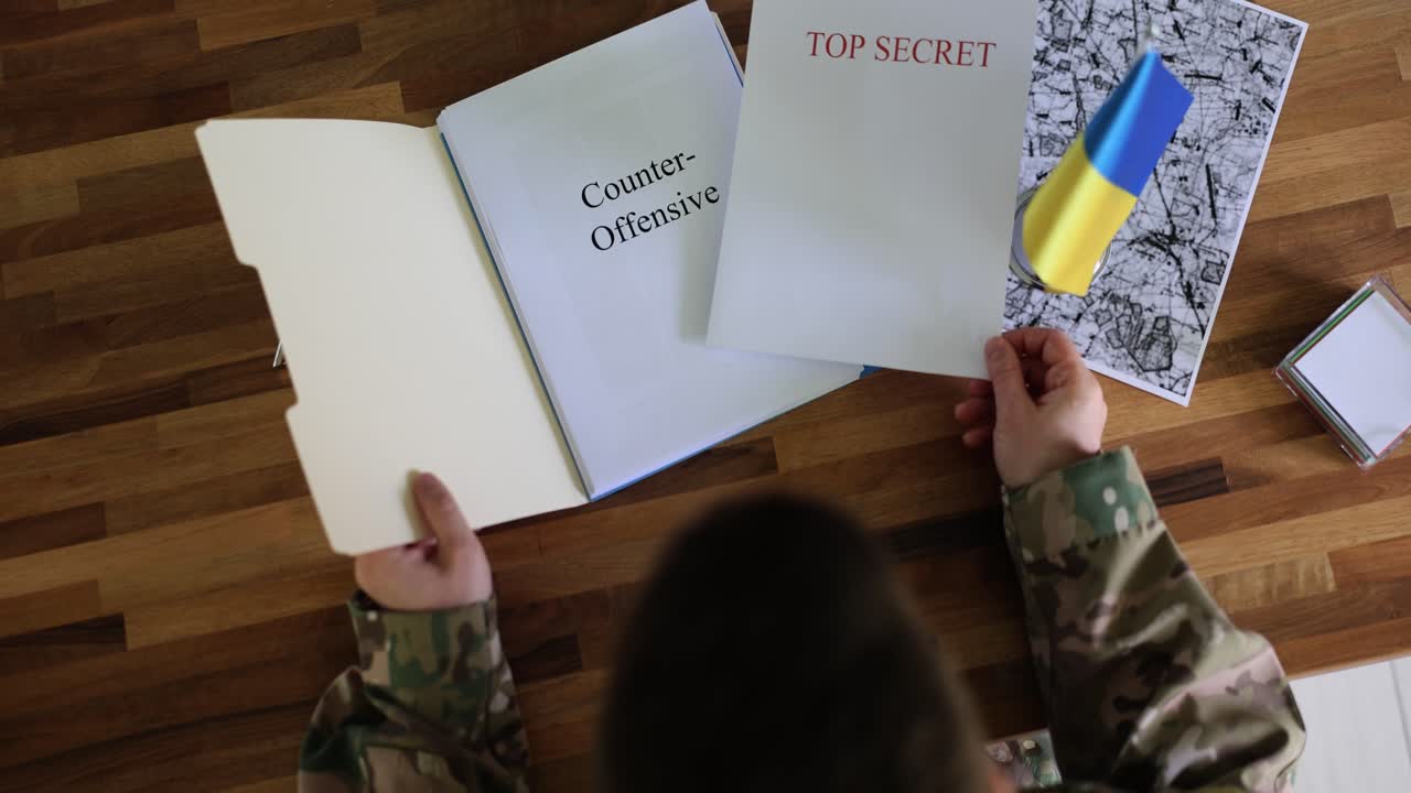 Military strategy and planning with confidential documents