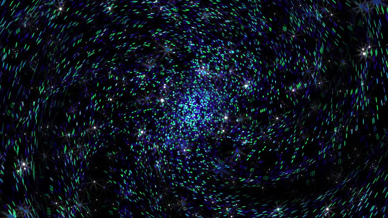 un caleidoscopio de líneas doradas. espiral centrada en las películas.