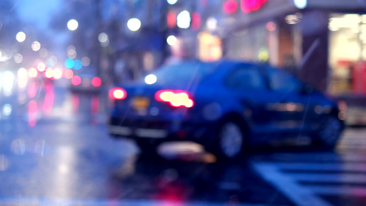 비가 내리는 뉴욕시