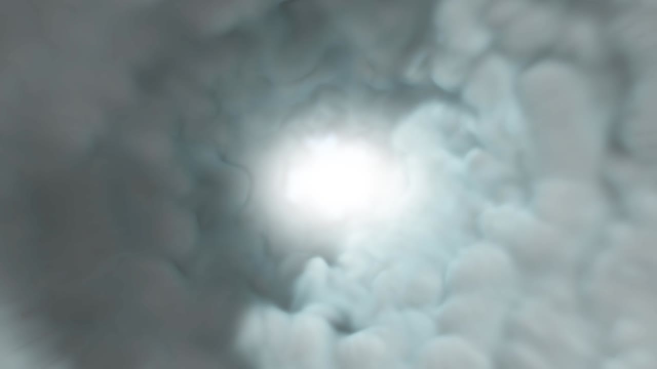 구름 속의 루핑 터널 애니메이션