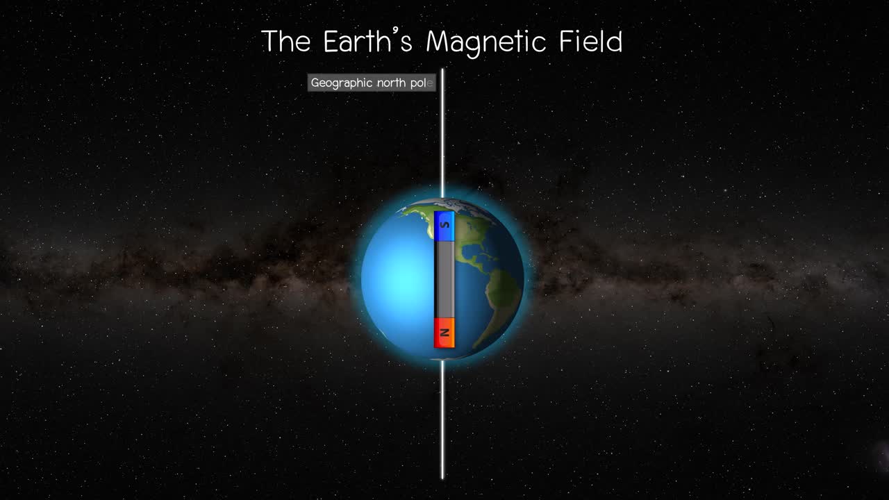 지구의 자기장 역학의 시각화