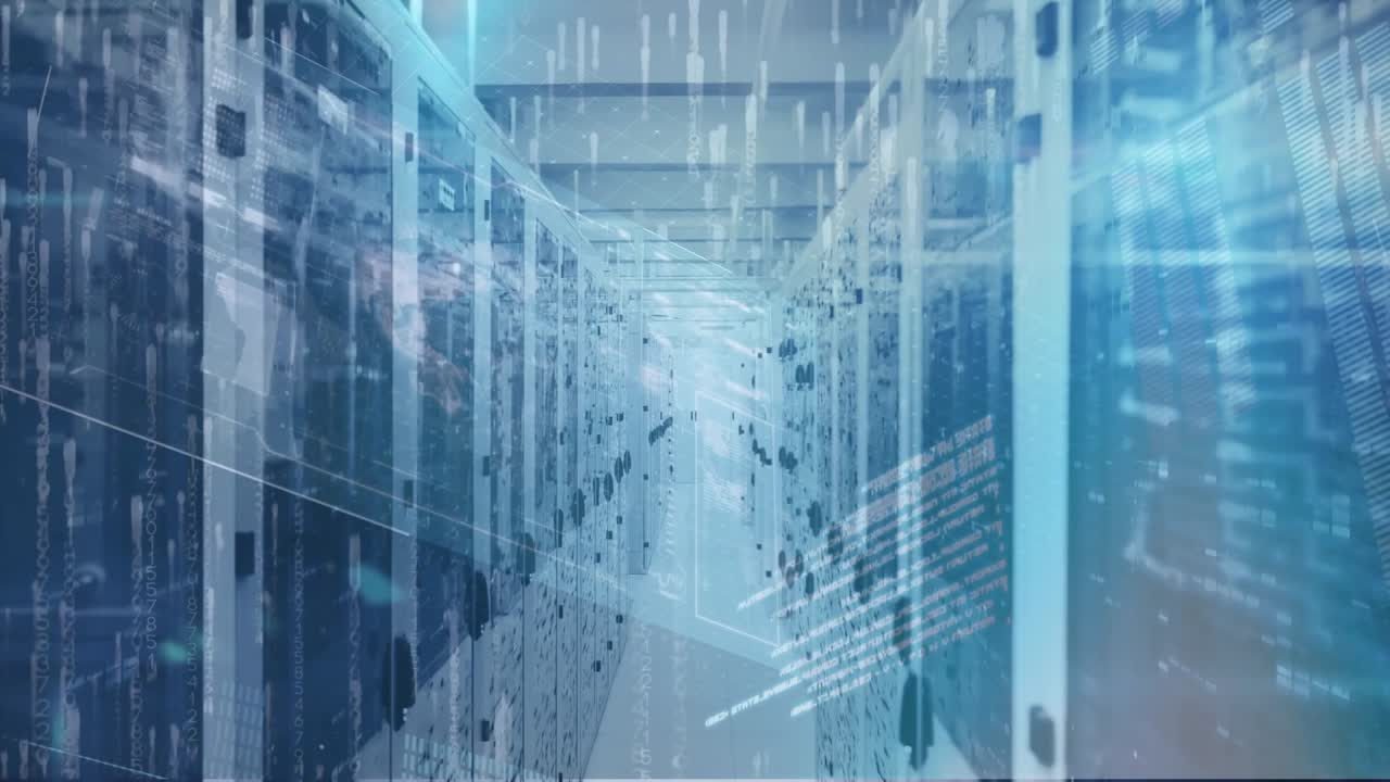 Animation of data processing over servers