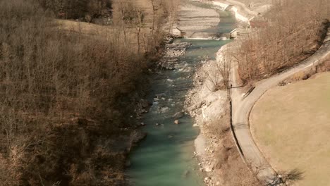 aerial footage of a river in the italian apennines-3