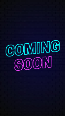 Motion Graphic of Creative neon teaser background