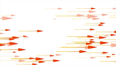 rote orangefarbene pfeile abstrakte hi-tech-bewegungs-hintergrund