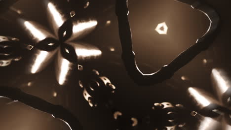 geometric kaleidoscope animated pattern