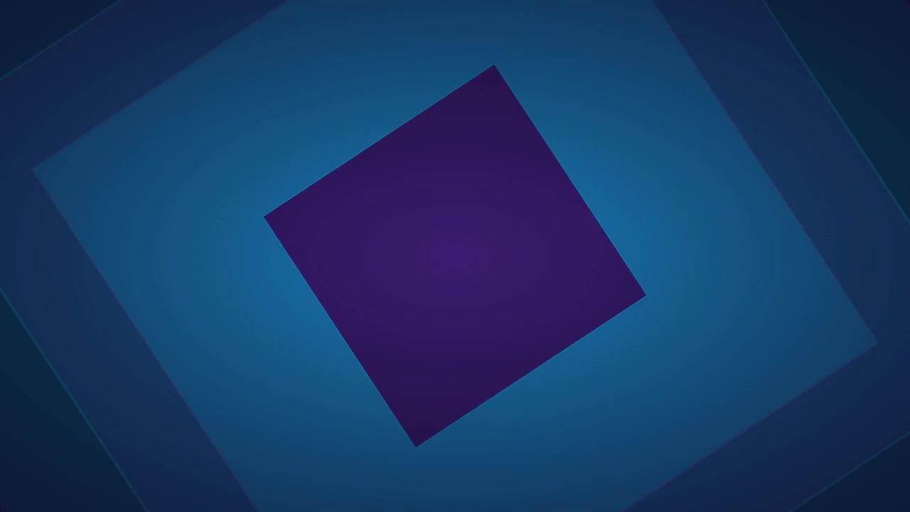 Abstract Motion Background with Expanding Blue Geometric Shapes