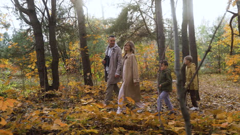 family at the countryside