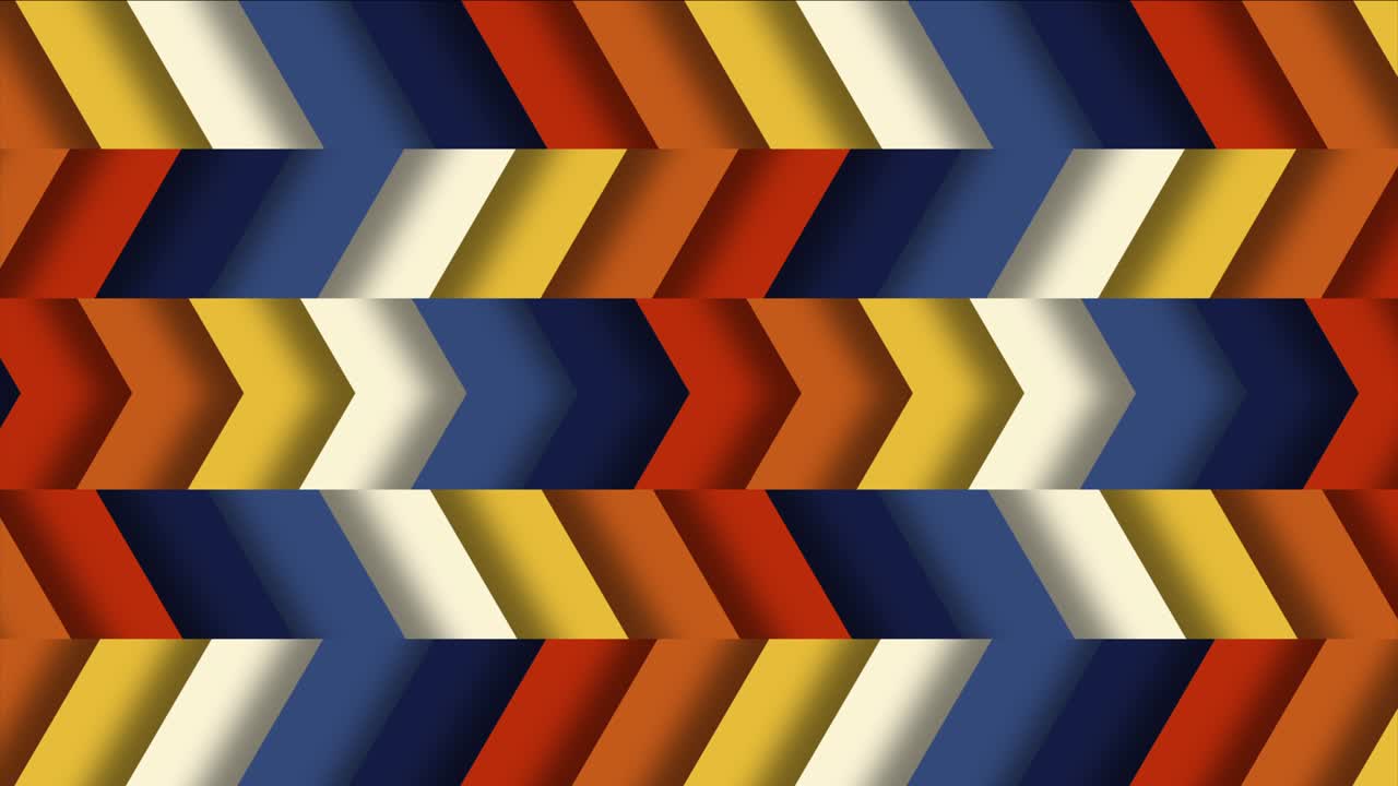 bucle de patrón de azulejos chevron horizontales multicolores
