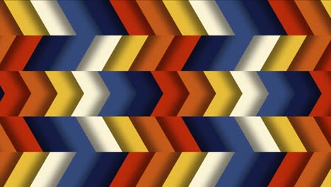 multi colored horizontal chevron tile pattern loop