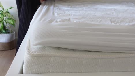 haciendo una cama