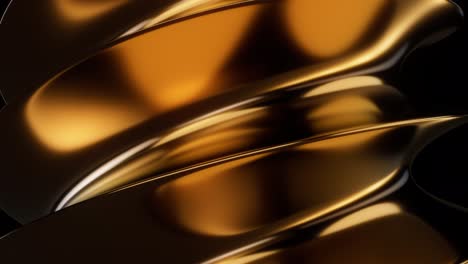 abstract bronze 3d twisted shape background loop