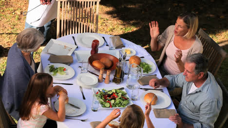 Family-meal-in-garden