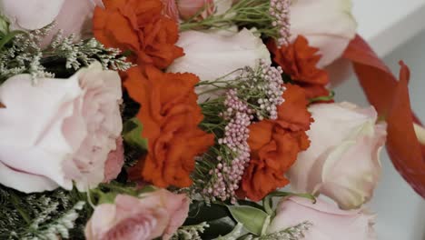 extreme close up of a miss america bouquet