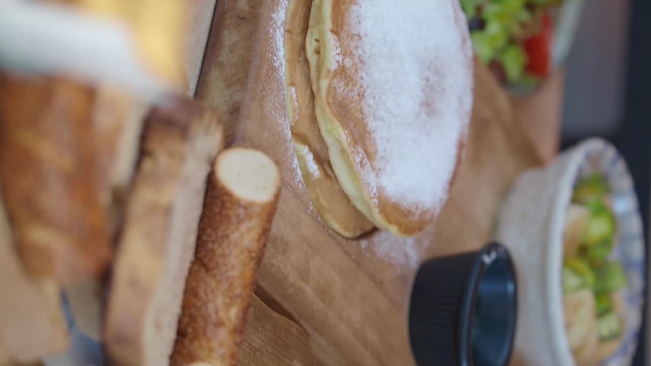 Delicious Pancakes with Side Dishes