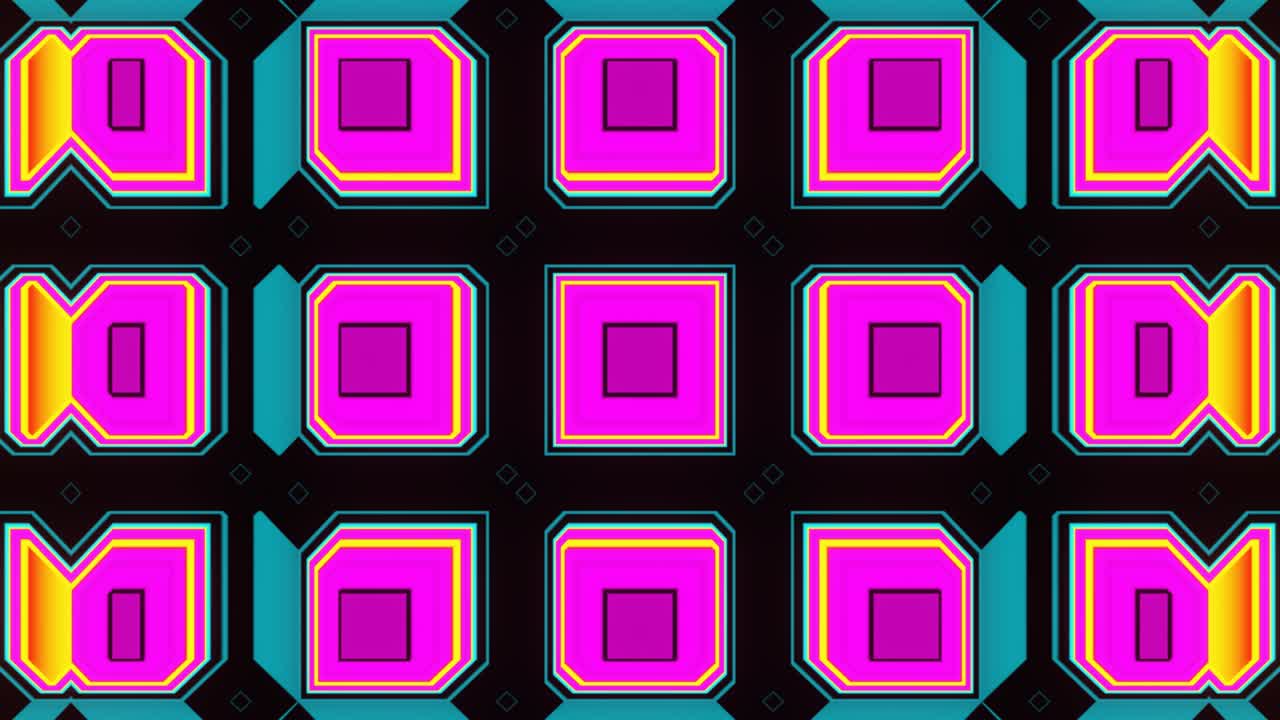 pulsación abstracta de un ciclo de kaleidoscopio vj multicolor abstracto