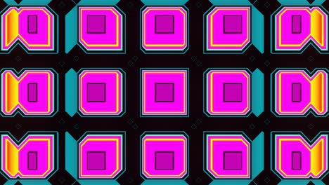 pulsación abstracta de un ciclo de kaleidoscopio vj multicolor abstracto