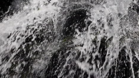 Dynamic slow motion shot of waterfall water falling shot at 180 frames per second