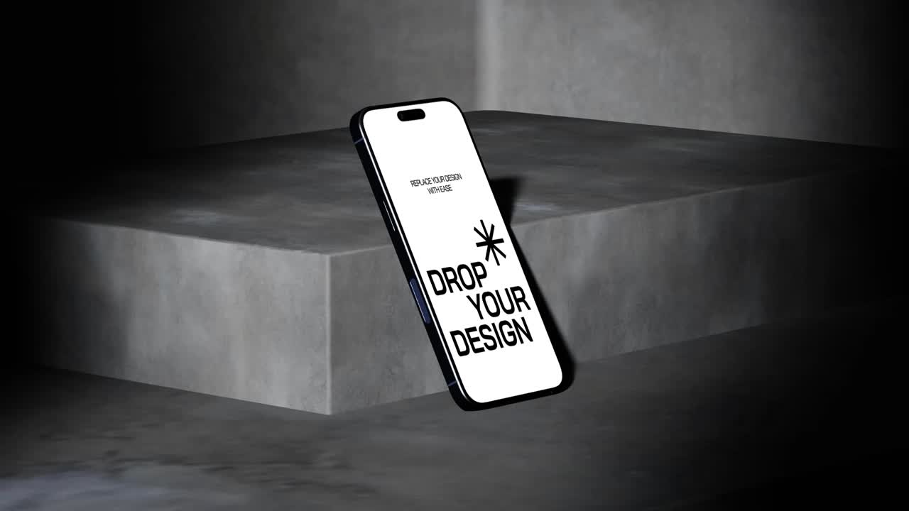 Maqueta de pantalla de teléfono móvil