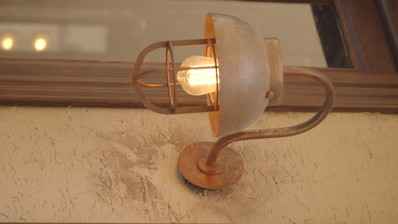 Rustic Wall Lamp with Edison Bulb