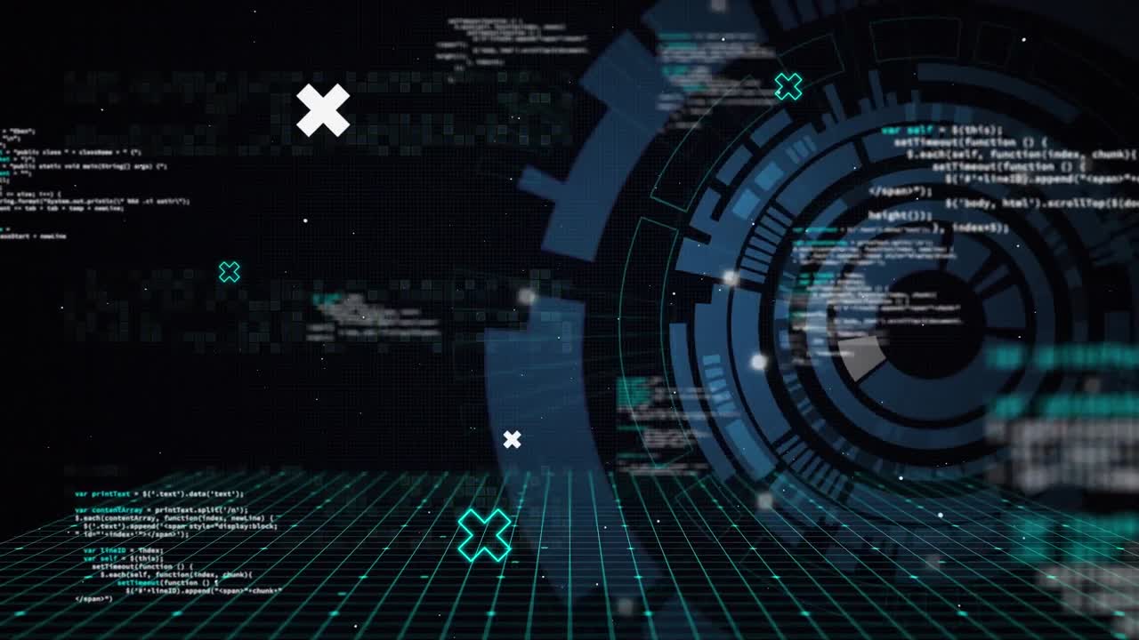 Animation of markers, data processing over scope scanning