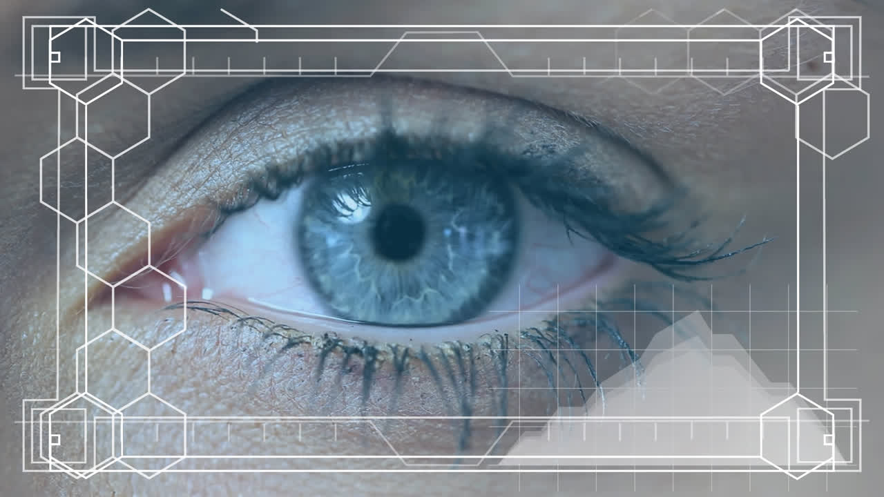 compuesto digital de ilustración de datos virtuales