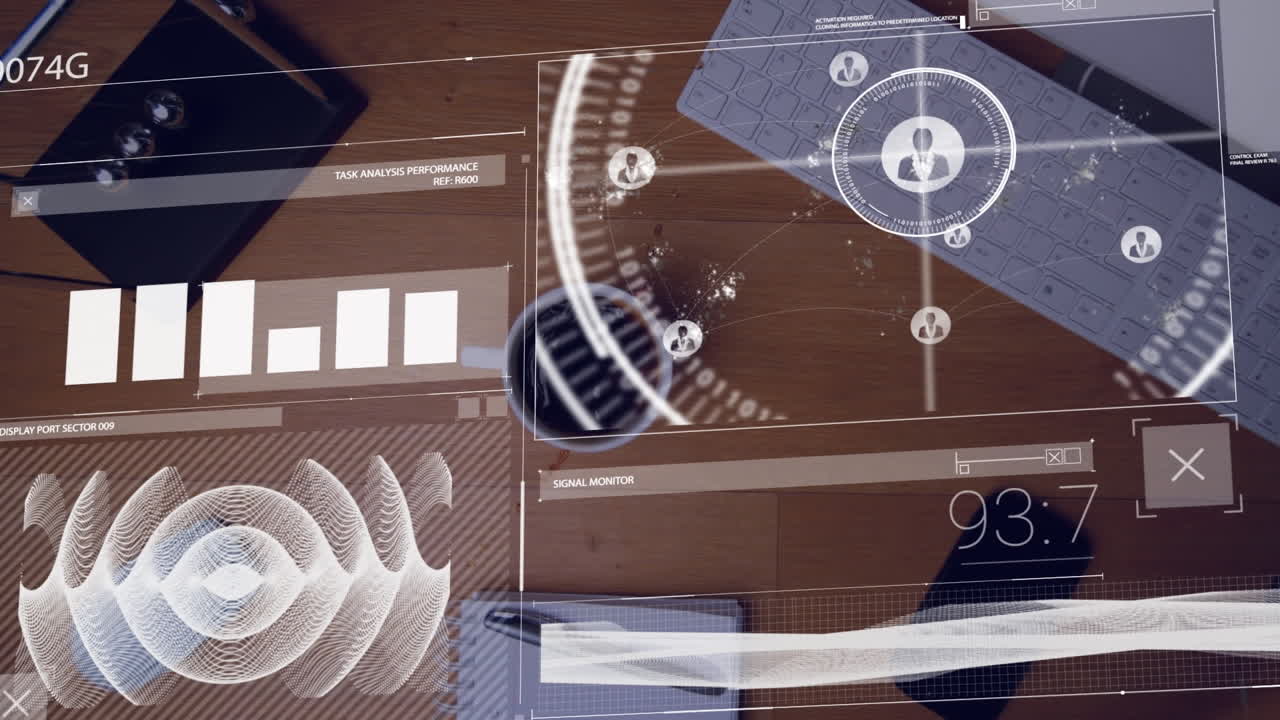 animación de conexiones y reacciones en las redes sociales sobre notificaciones de personas que usan portátiles