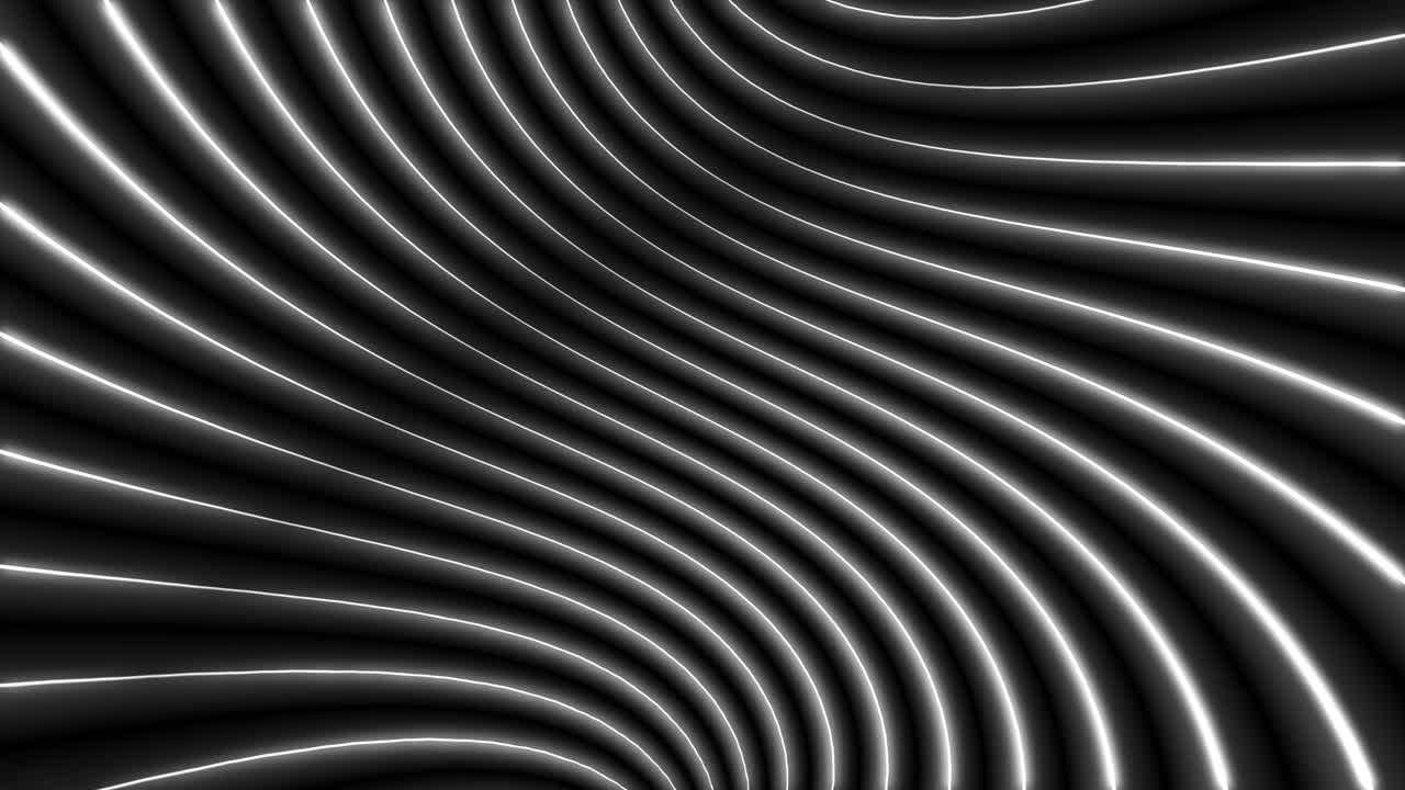 Abstract Black and White Wave Design