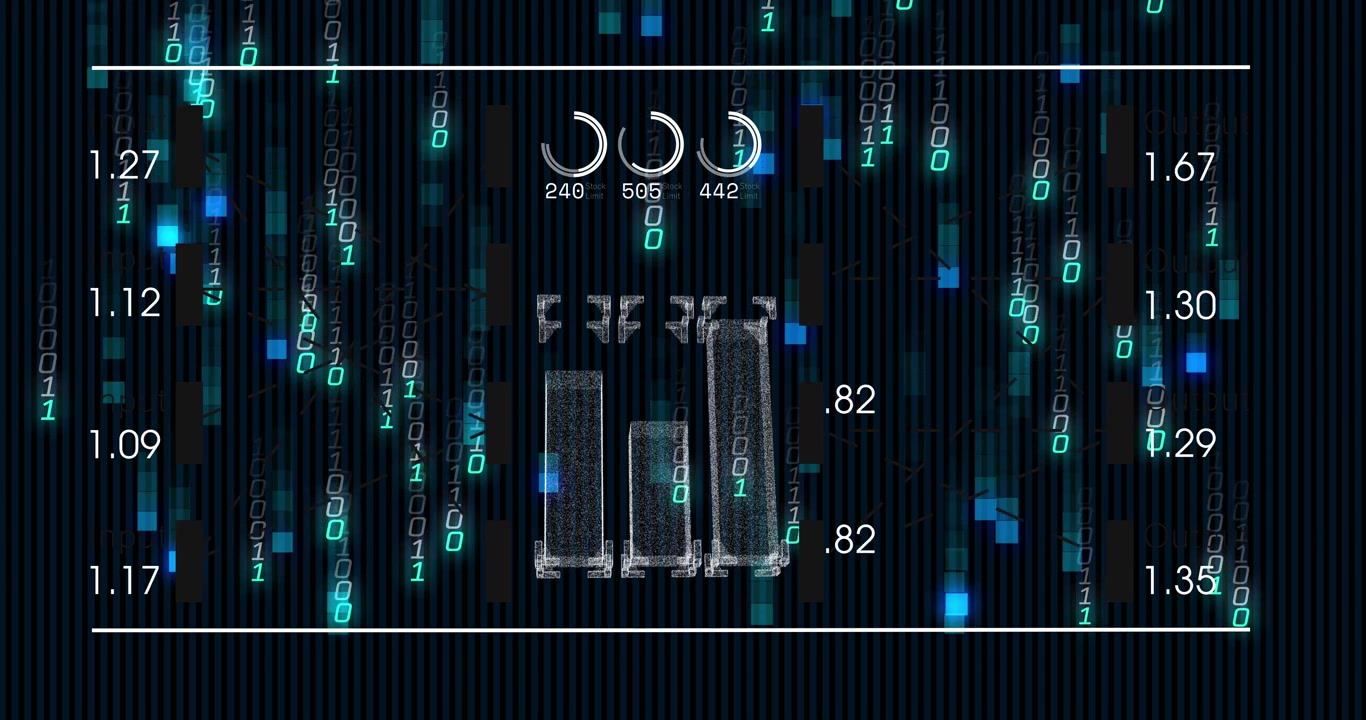 Ring indicators cycling and binary stream initiating prism morphing into towers for tech analytics