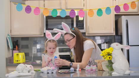 enjoying easter fun a delightful family bonding experience during egg decorating activities