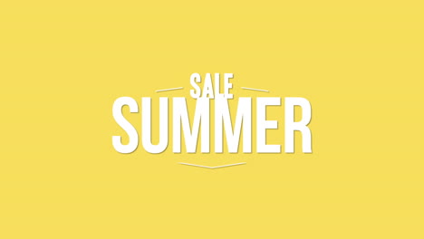 venta de verano en degradado amarillo