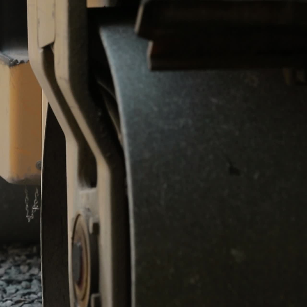 Road Roller Working On Road