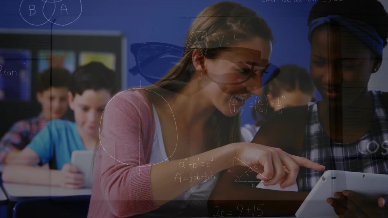 Animation of mathematical equations over diverse students using tablet