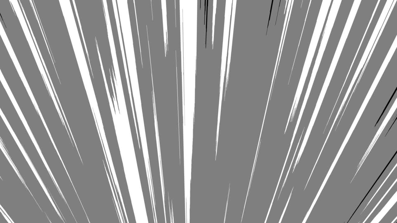 4K Comic Cartoon Fast Speed line from Bottom Loop Animation Background. Anime Comic Speed Lines. Anime motion background. Fast Speed line Black and White.