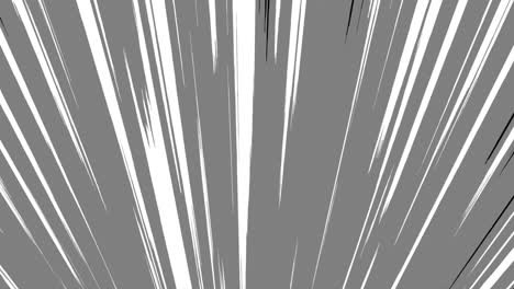 4k comic cartoon fast speed line from bottom loop animation background. anime comic speed lines. anime motion background. fast speed line black and white.